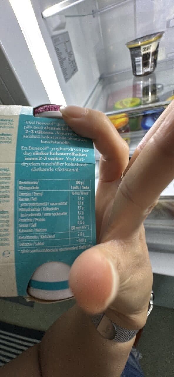 Benecol Laktoositon jogurttijuoma packshot