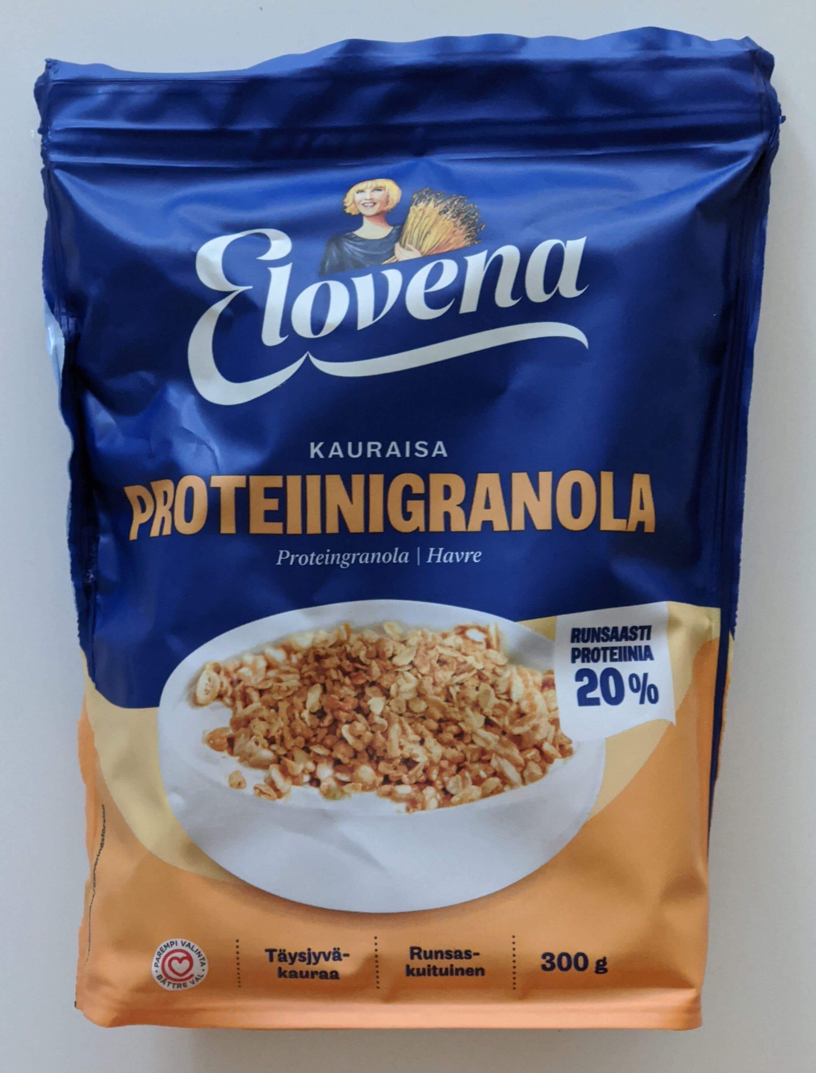 Elovena Kauraisa Proteiinigranola packshot