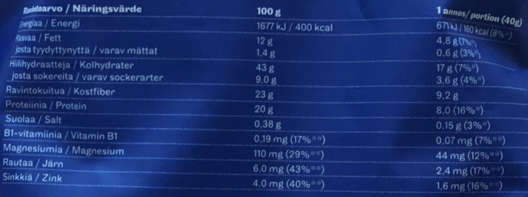 Elovena Kauraisa Proteiinigranola packshot