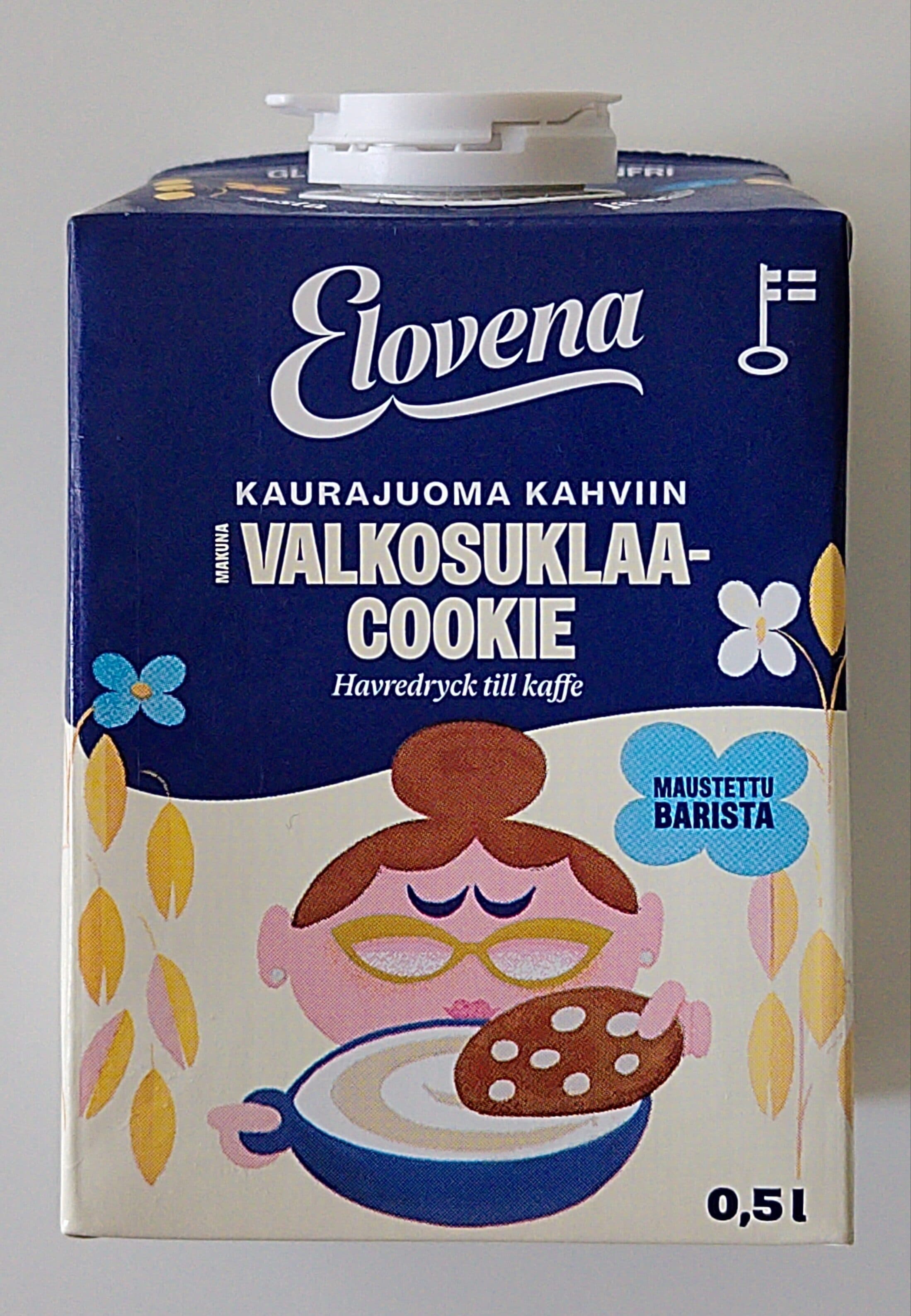 Elovena Valkosuklaa-cookie packshot
