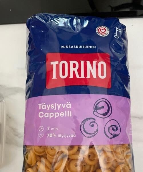 Torino Täysjyvä Cappelli Pasta packshot