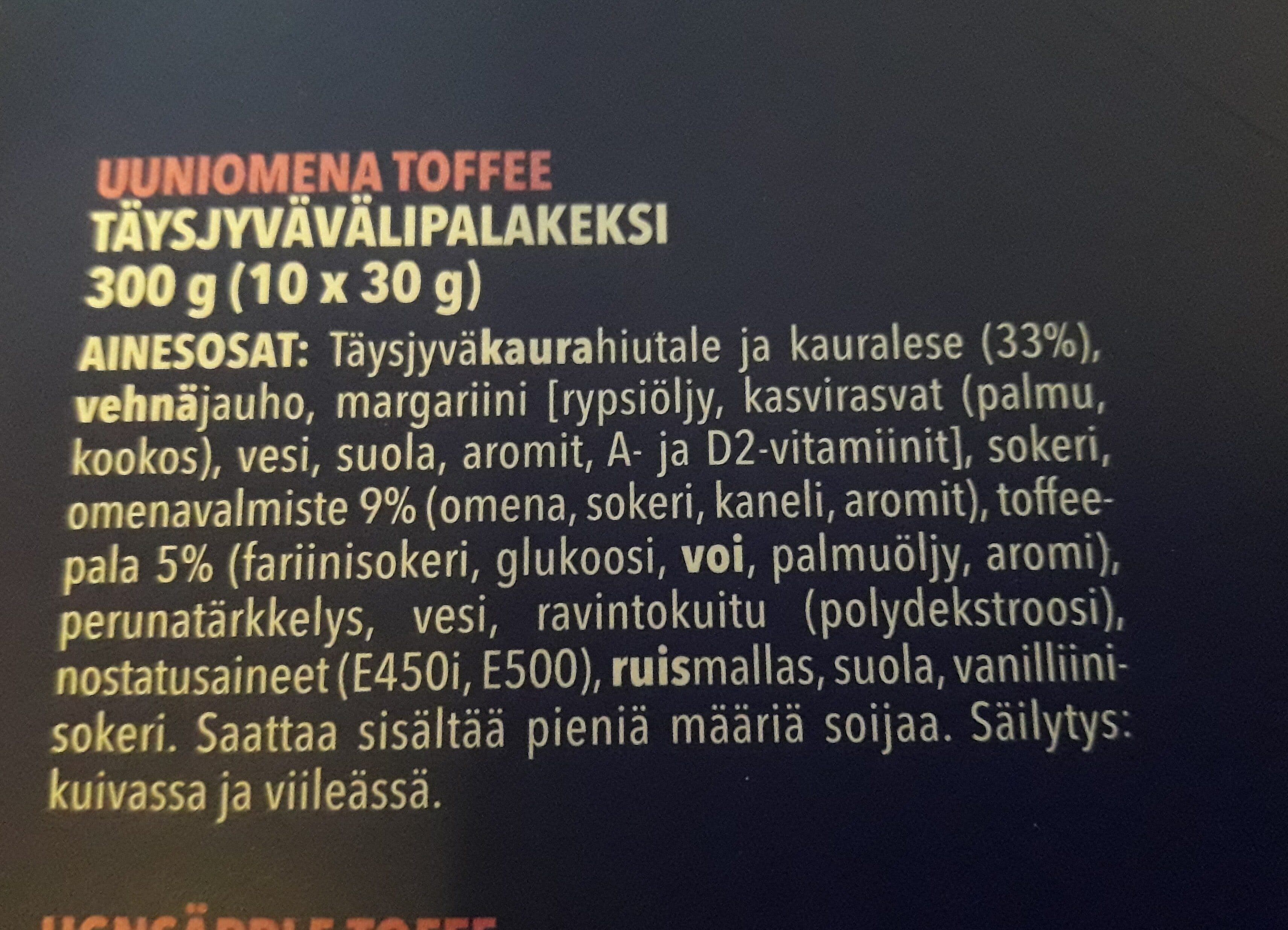 Elovena Elovena Uuniomena-toffee Välipalakeksi packshot