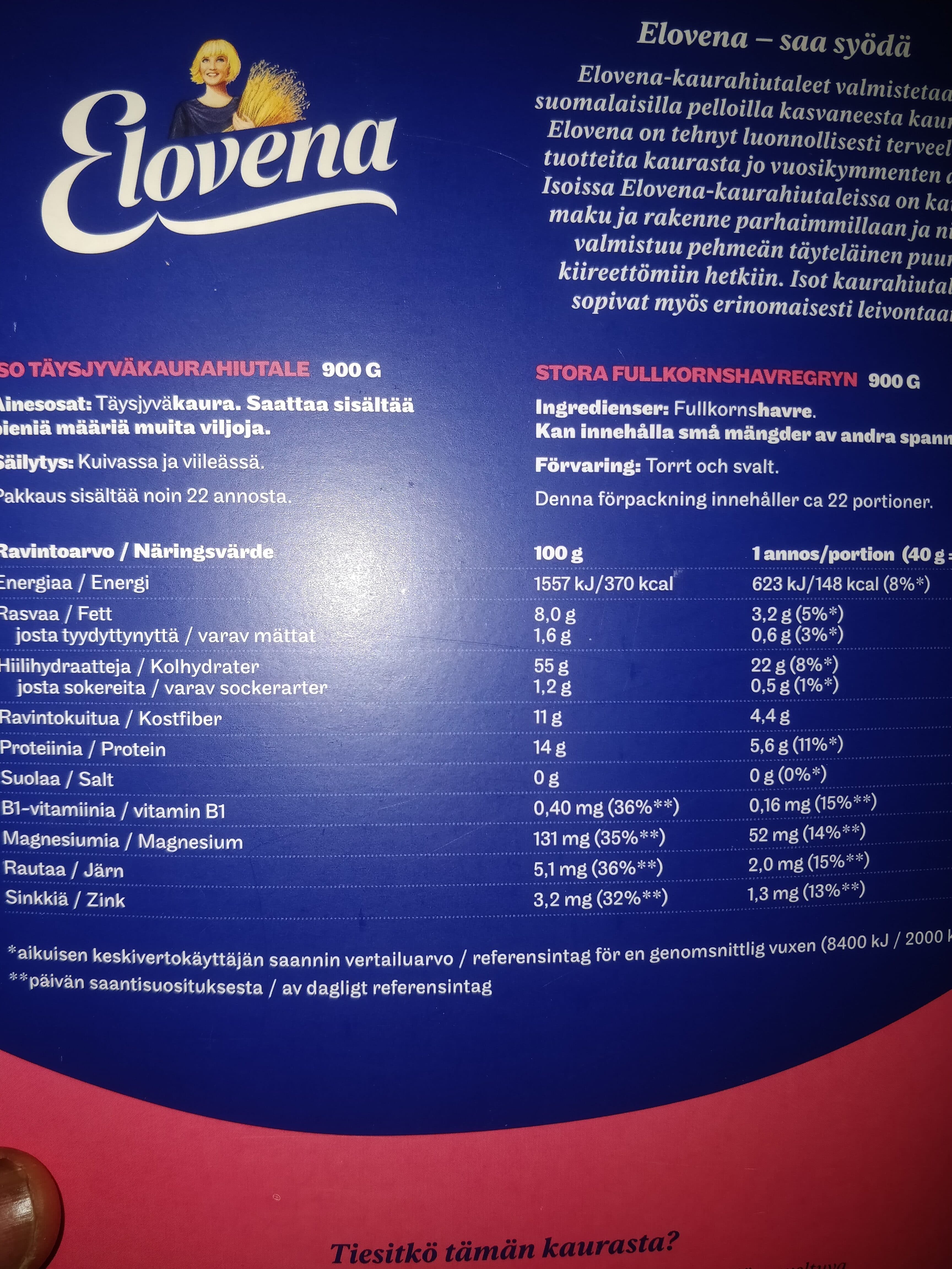 Open Food Facts evolina packshot