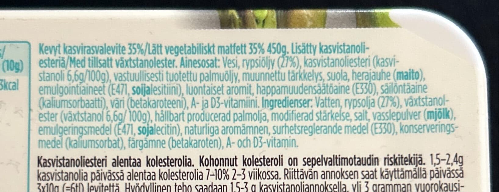 Benecol Lätt vegetaribiliskt matfett packshot