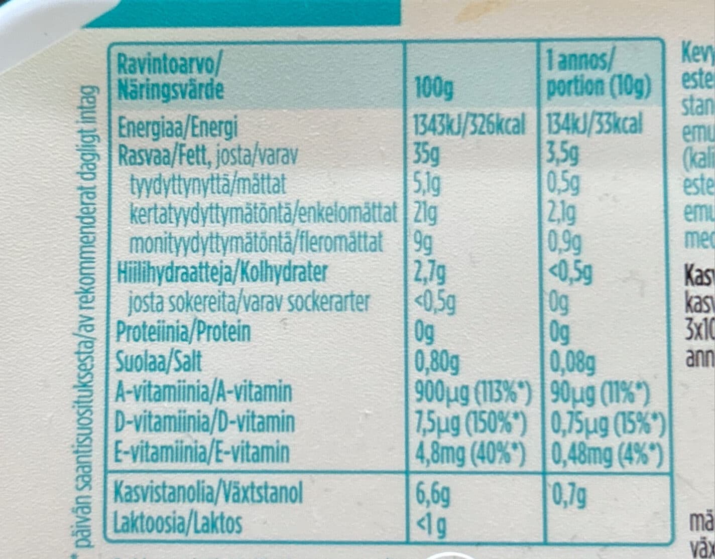 Benecol Lätt vegetaribiliskt matfett packshot
