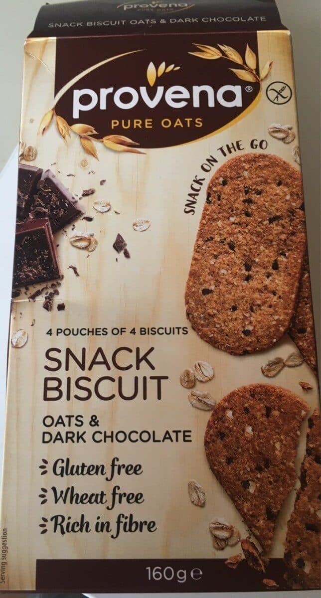 Provena Snack Biscuits Oats & Dark Chocolate packshot