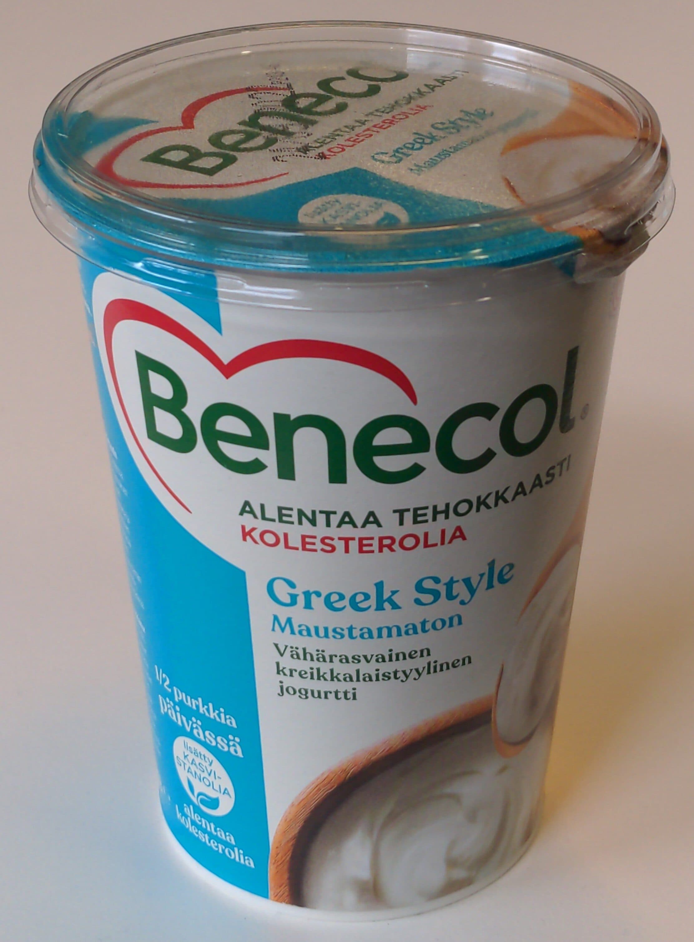 Benecol Greek style maustamaton packshot