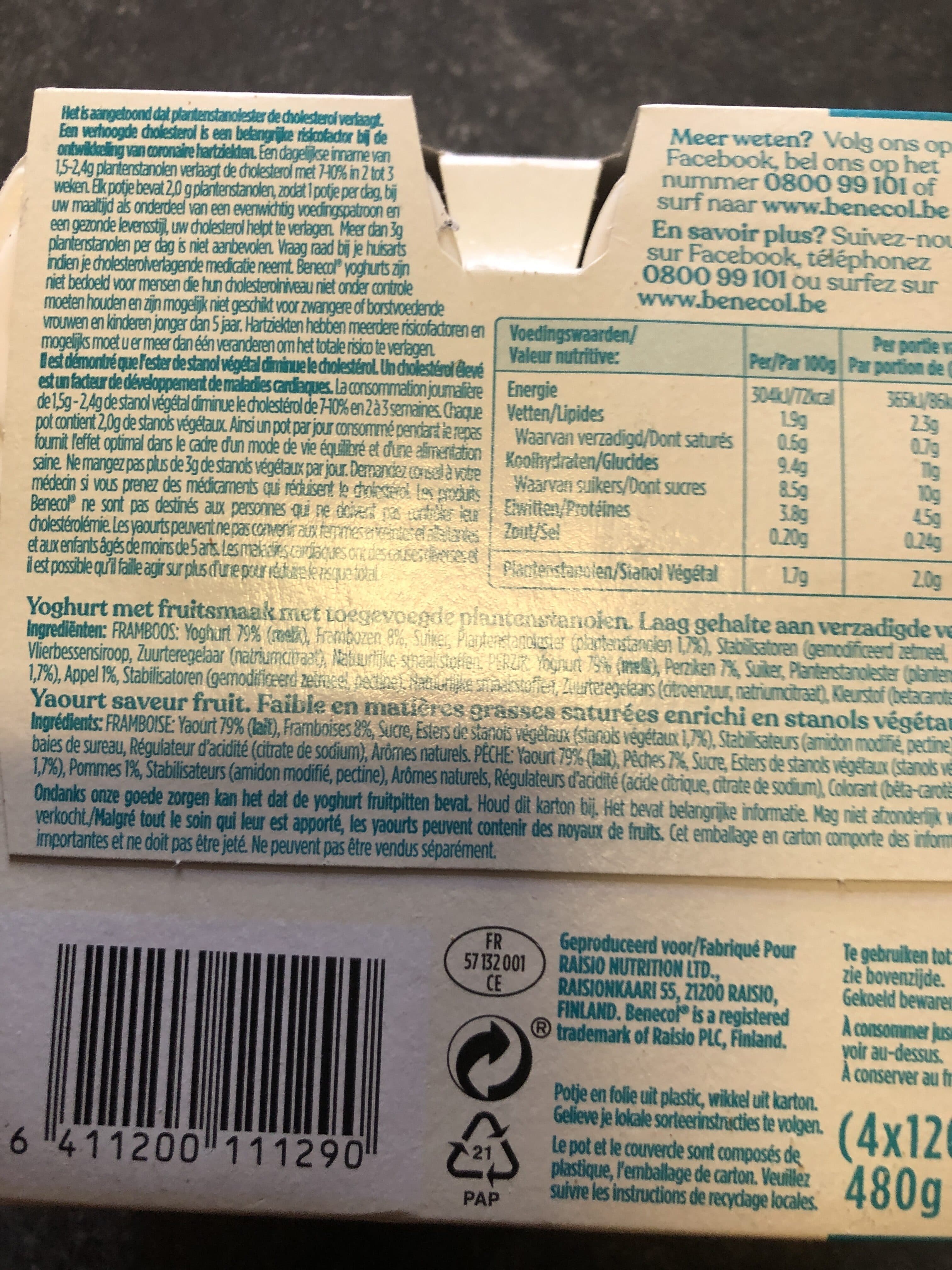Bénévoles Yaourt au fruit packshot