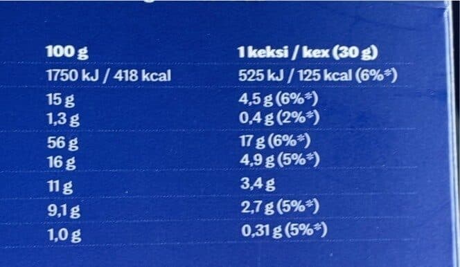 Open Food Facts Hedelmä välipalakeksi packshot