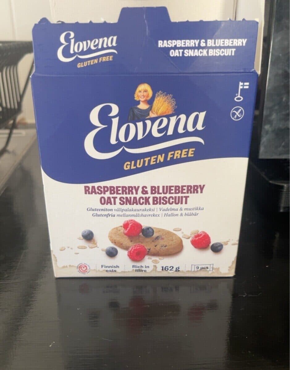 Elovena Raperzy And Blueberry Oat Biscuit packshot