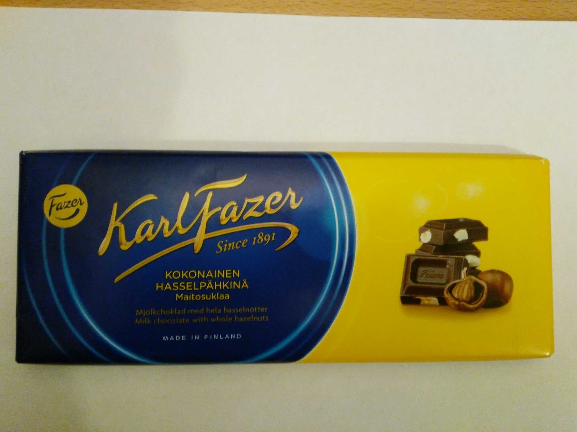 Fazer Kokonainen Hasselpähkina packshot