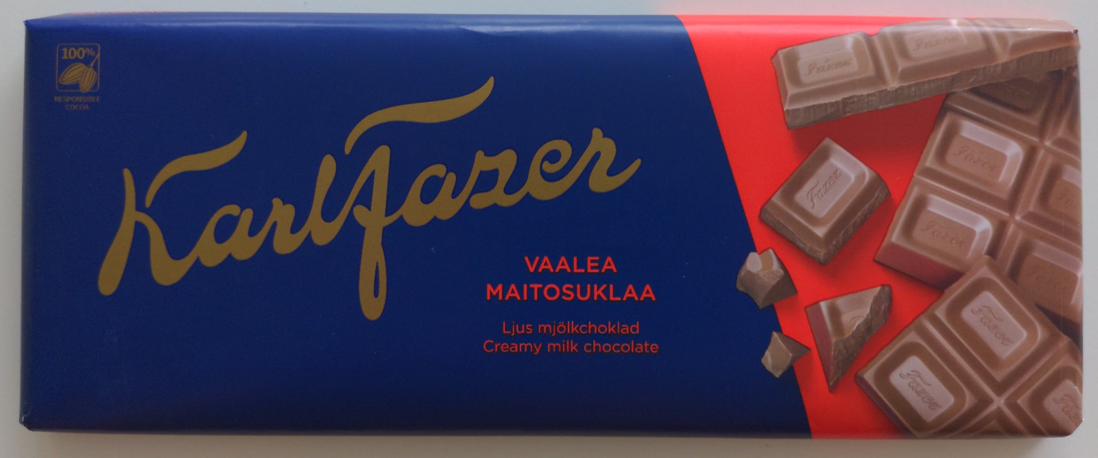 Fazer Vaalea maitosuklaa packshot