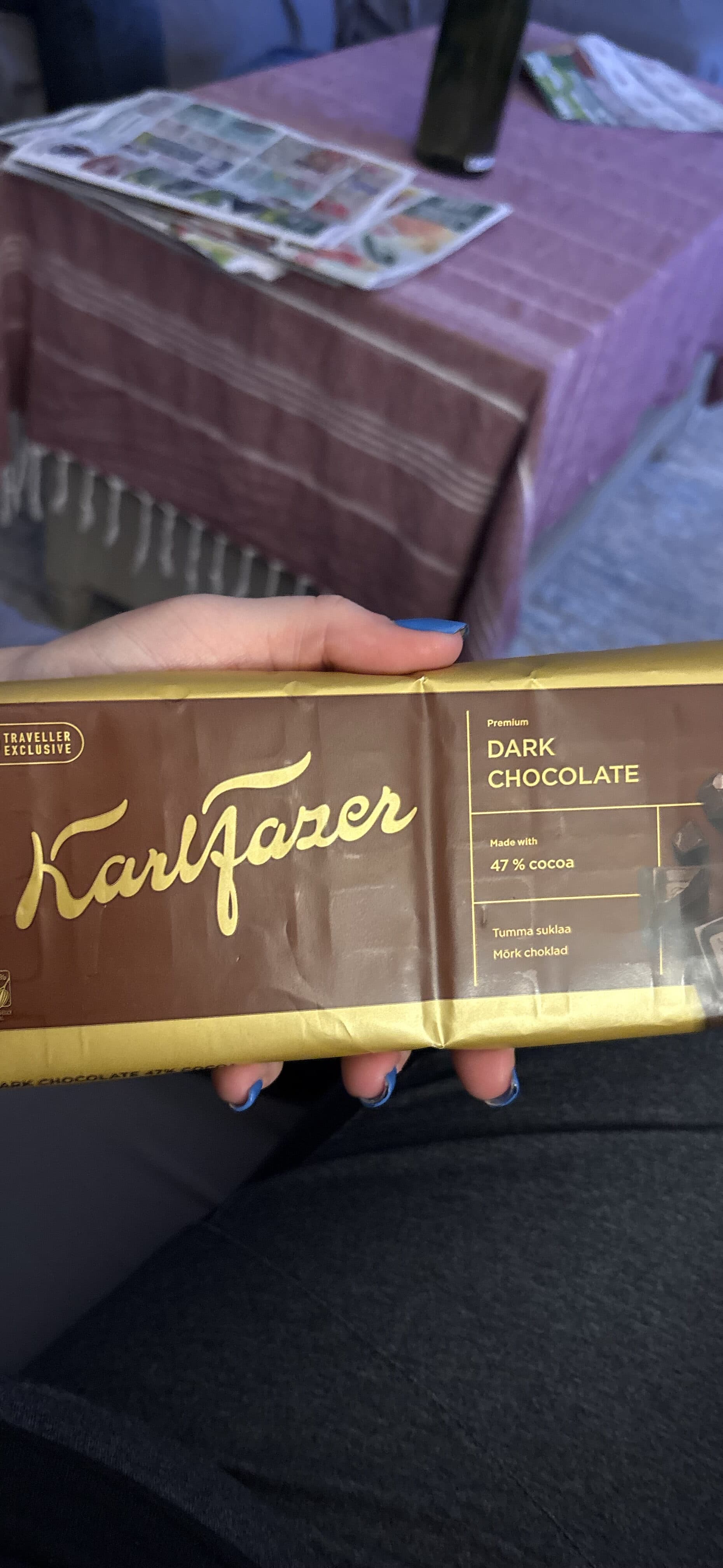 Karl Fazer Dark Chocolate packshot