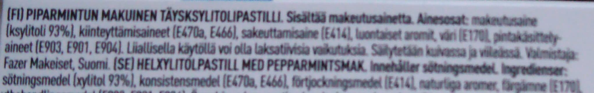Fazer 100% Xylitol Pastille Peppermint packshot