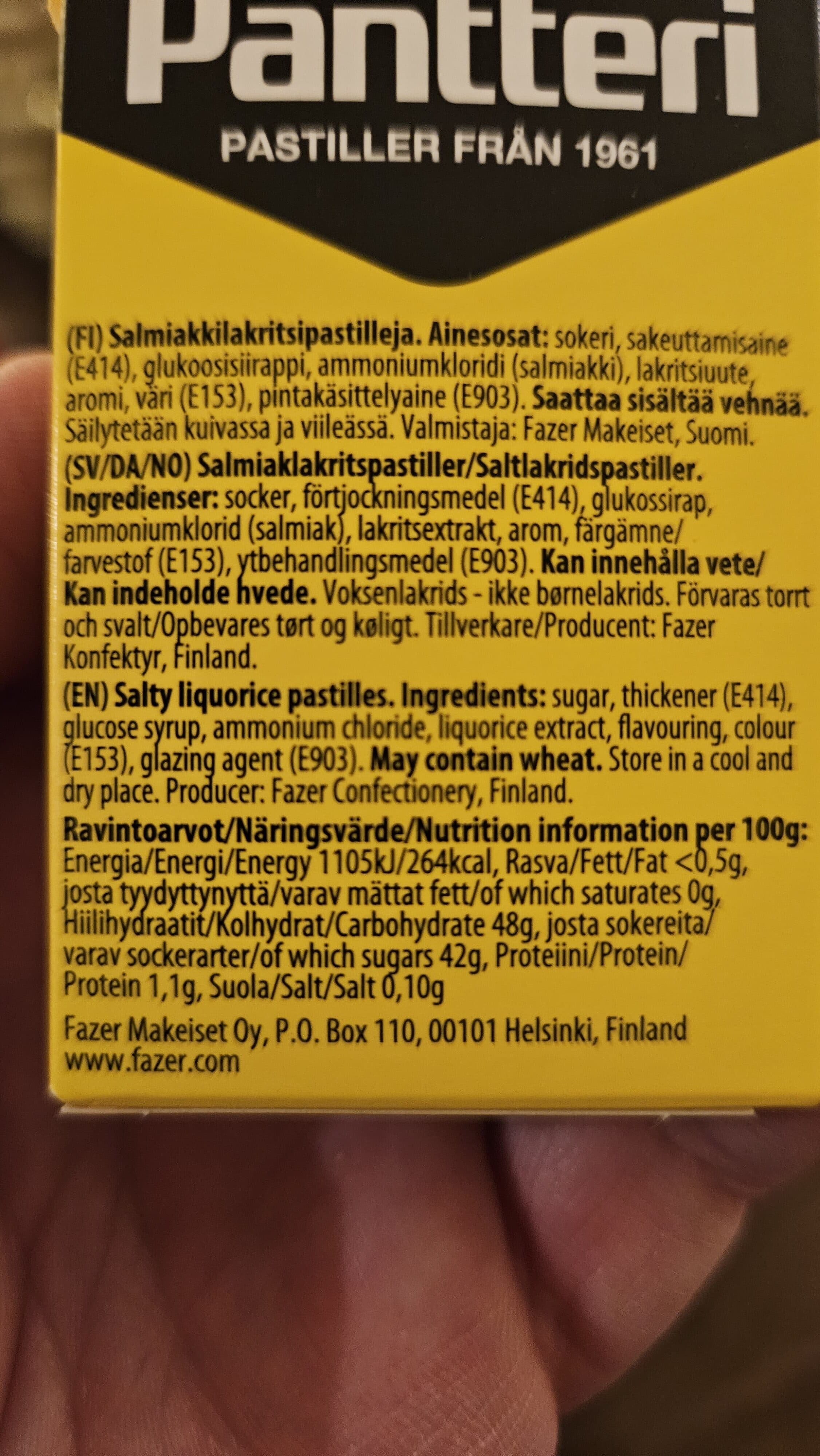 Fazer Pantteri packshot