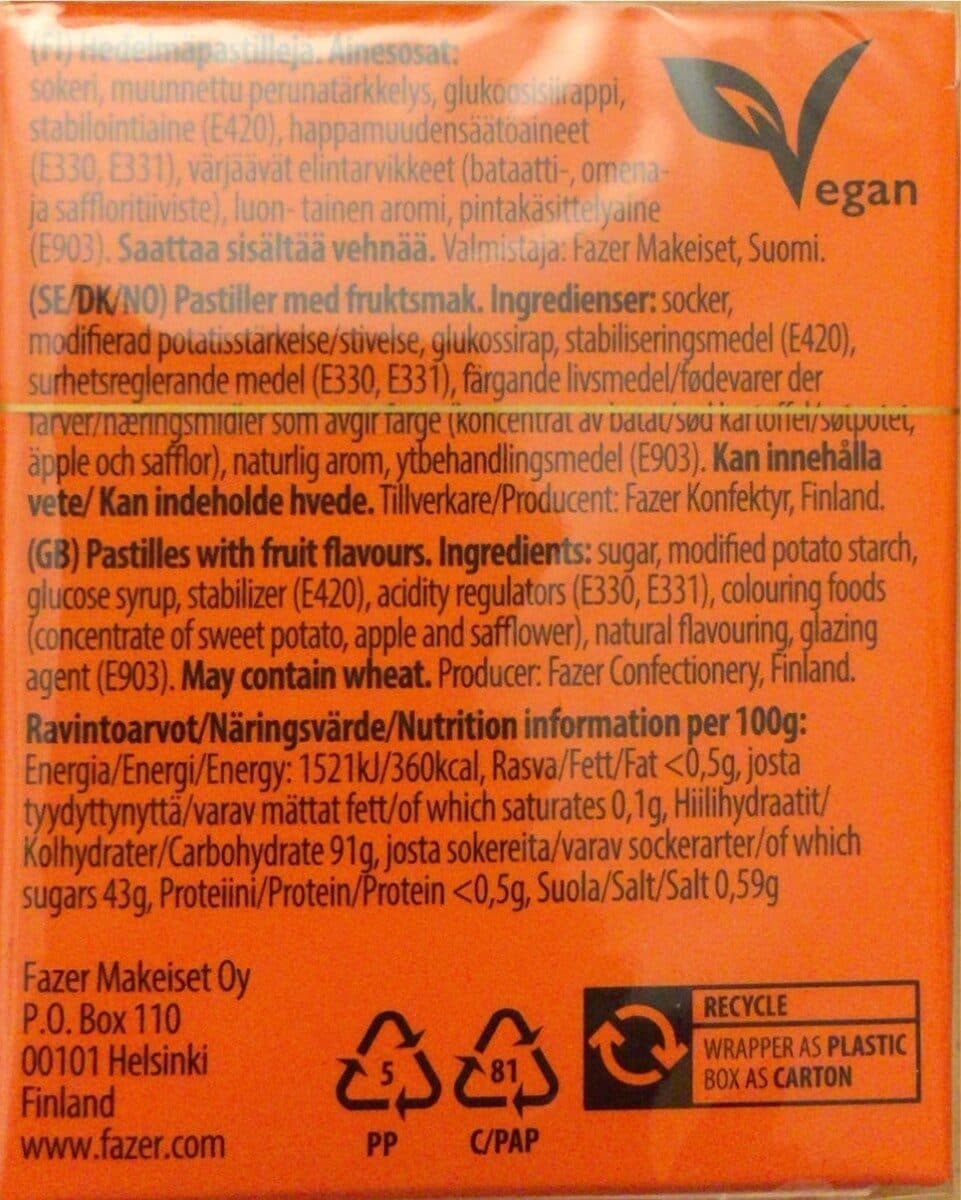 Fazer Tutti Frutti packshot