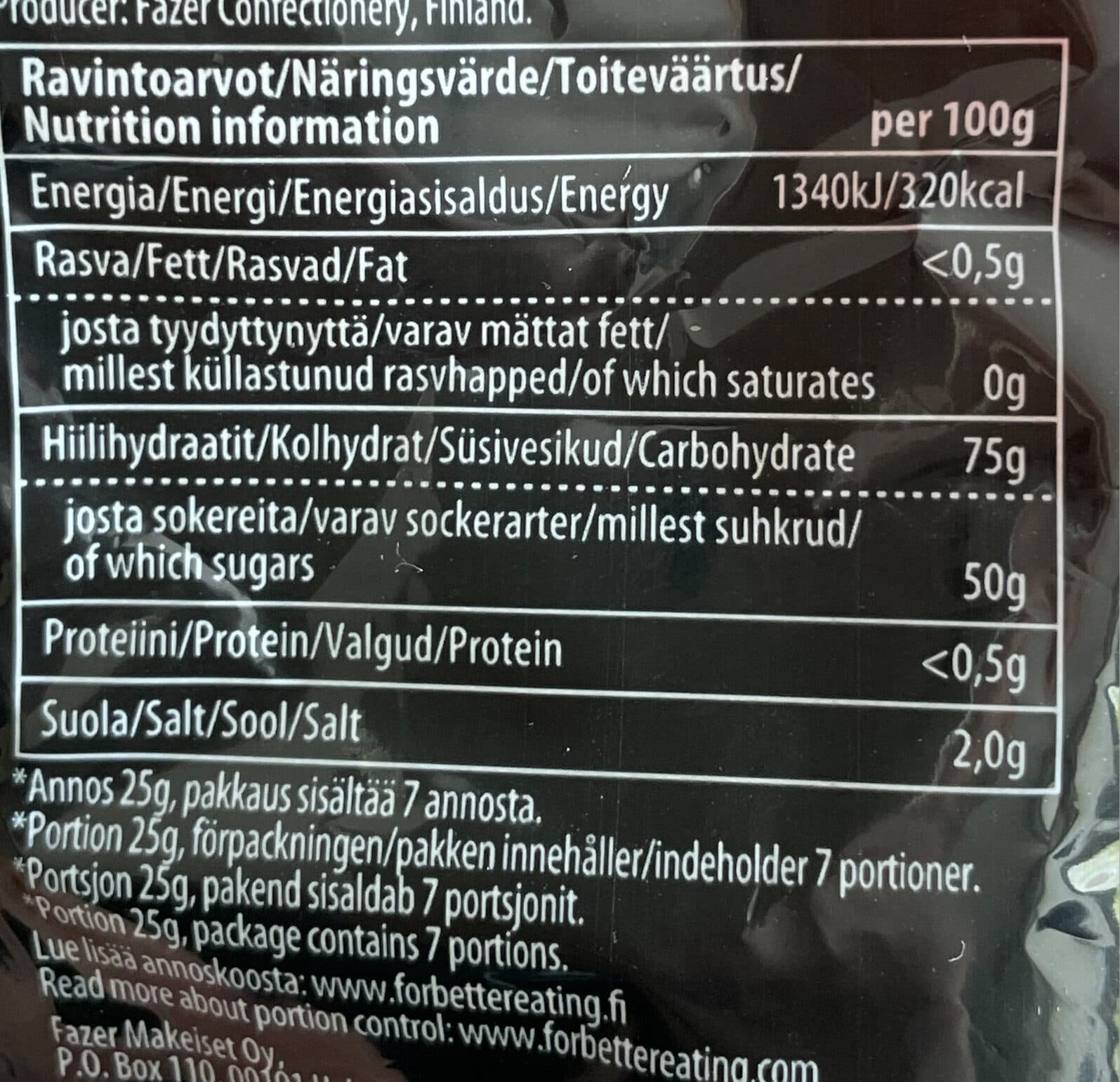 Open Food Facts Salmiakki Mix packshot