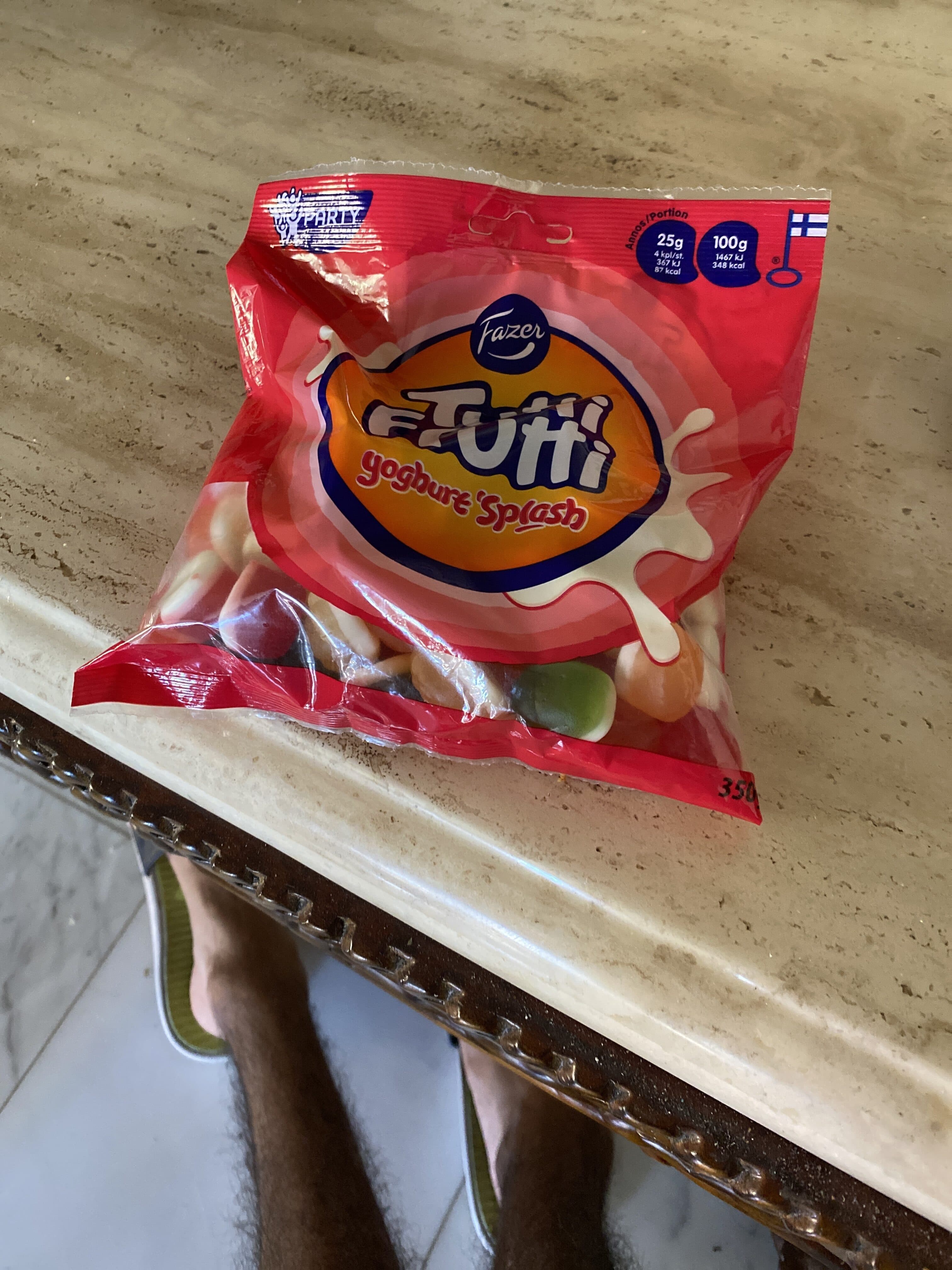 Fazer Tutti fruitti yoghure splash packshot