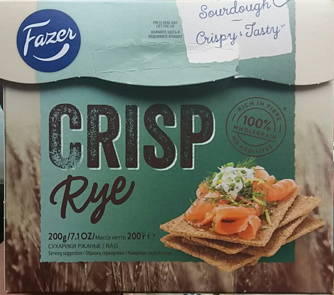 Fazer The Original Finnish Rye Crisp packshot