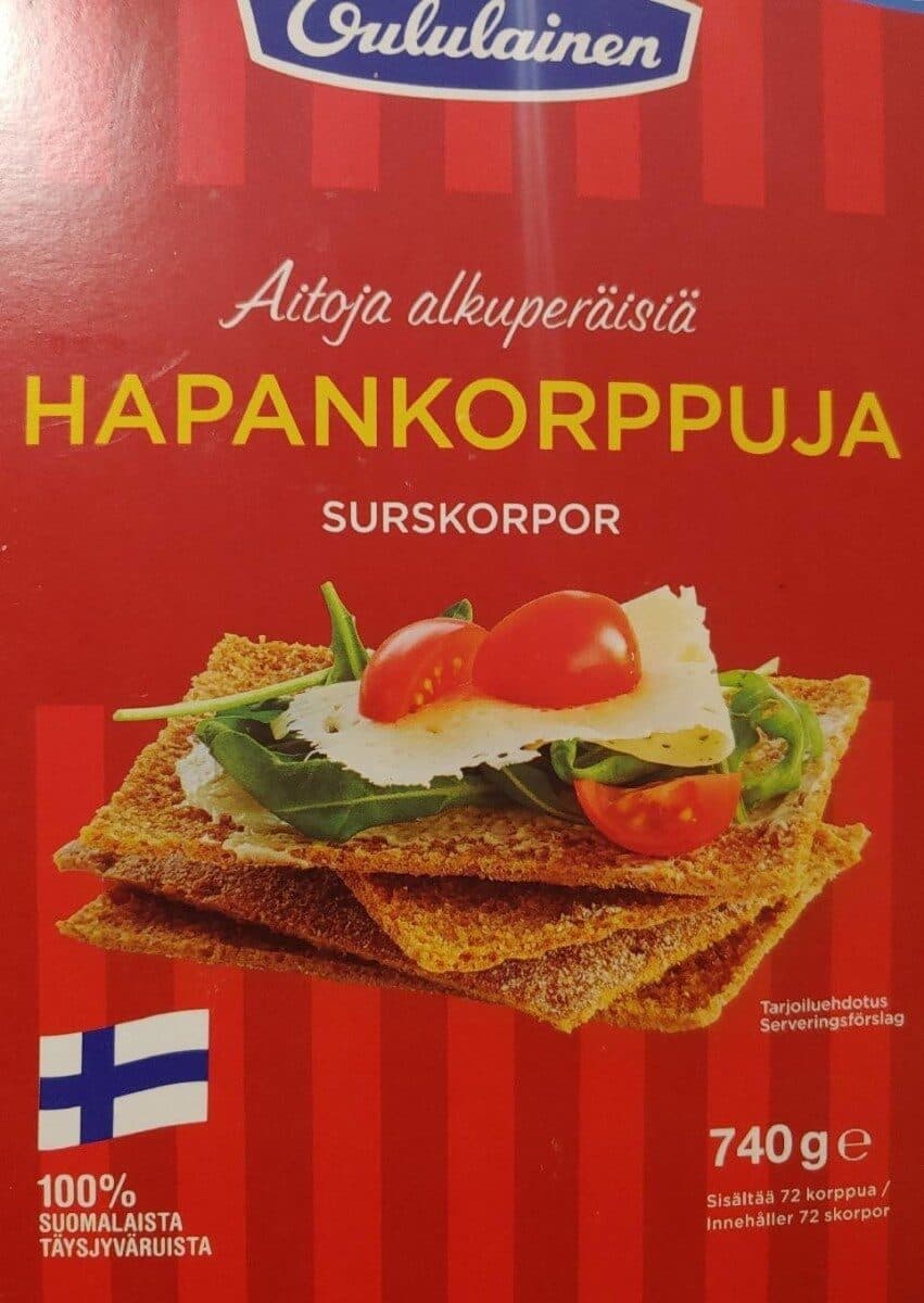 Oululainen Hapankorppuja packshot