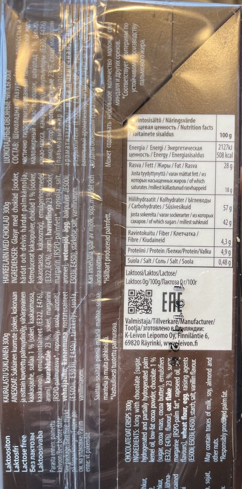 Leivon Kauralastu suklainen packshot