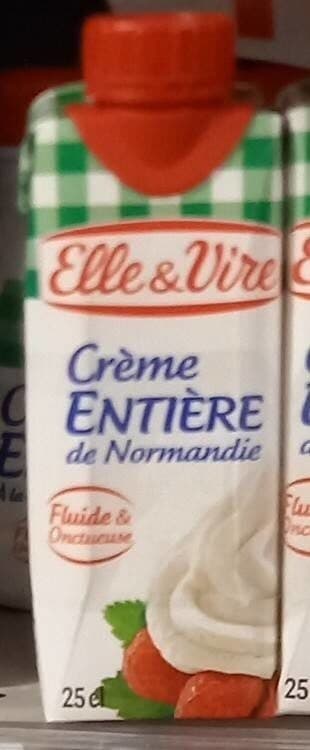 Crème entière de Normandie packshot