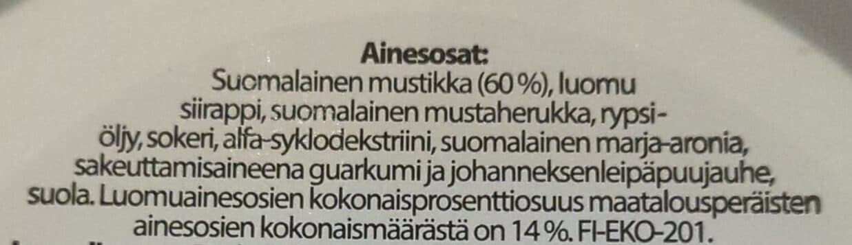 Smuuti Kuohkea jäätelö mustikka & mustat marjat packshot