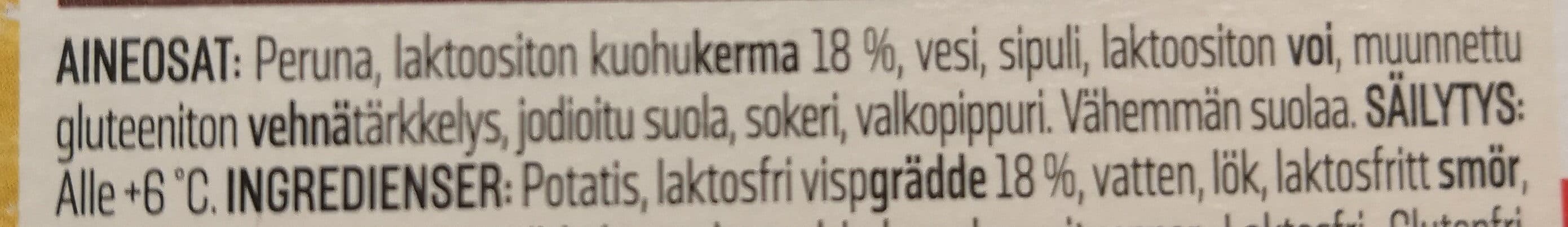 Saarioinen Kermaperunat packshot
