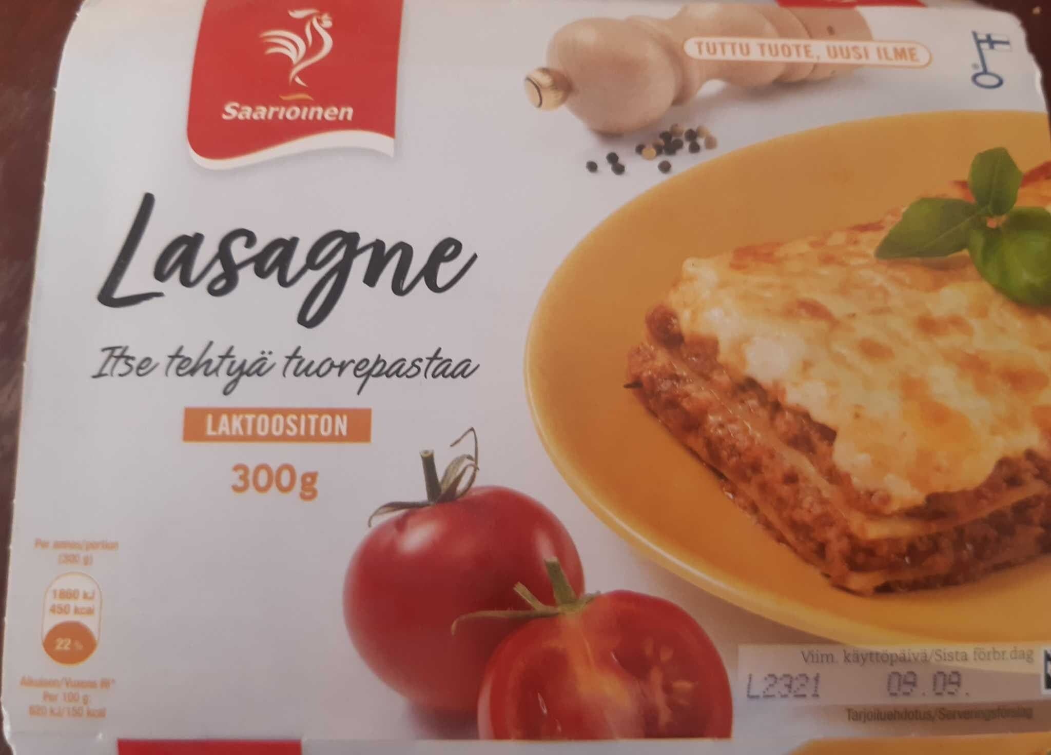 Saarioinen Lasagne lton packshot