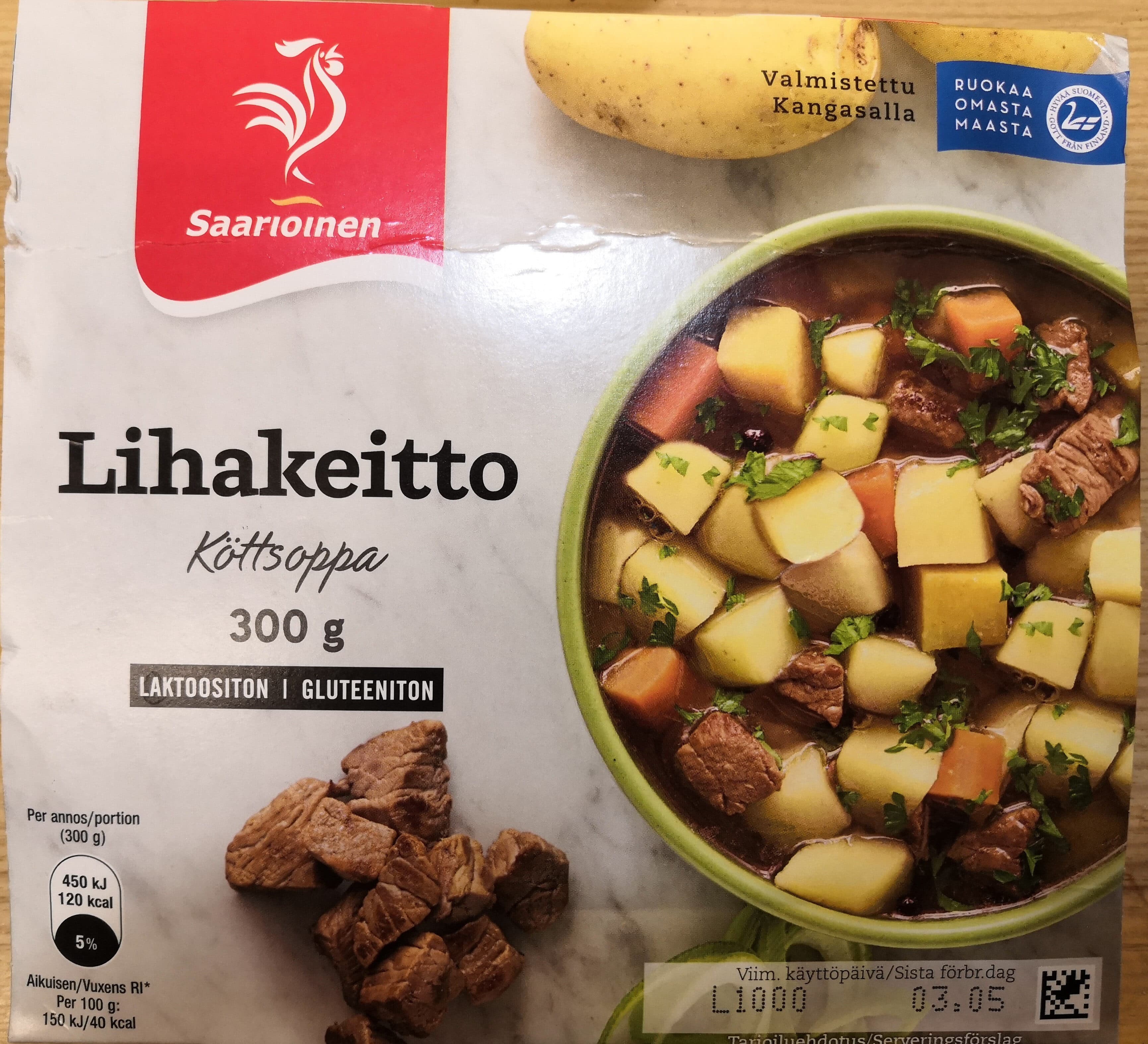 Saarioinen Lihakeitto packshot