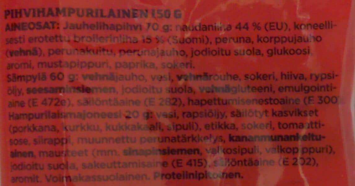 Saarioinen Pihvihampurilainen packshot