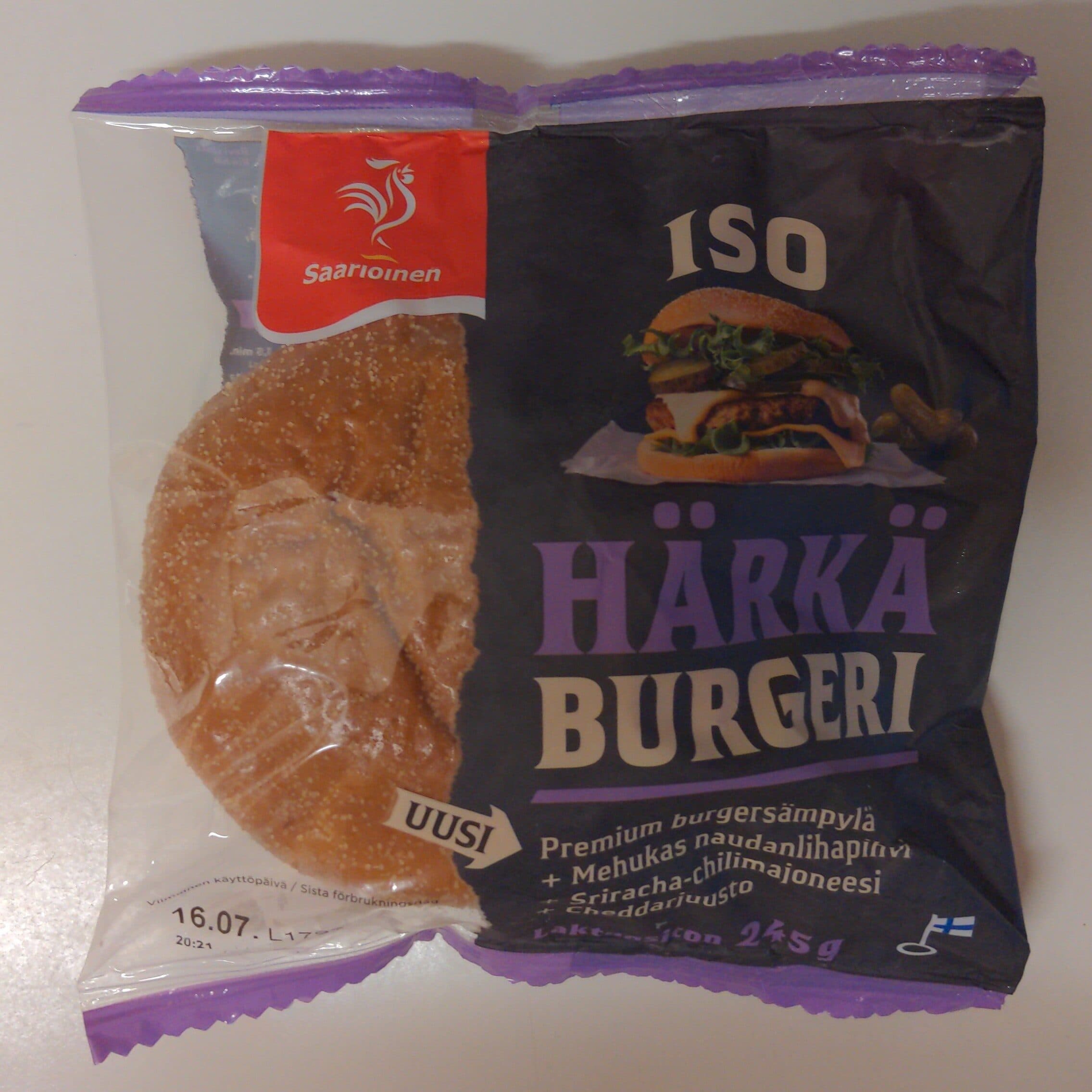 Saarioinen Iso härkäburgeri packshot