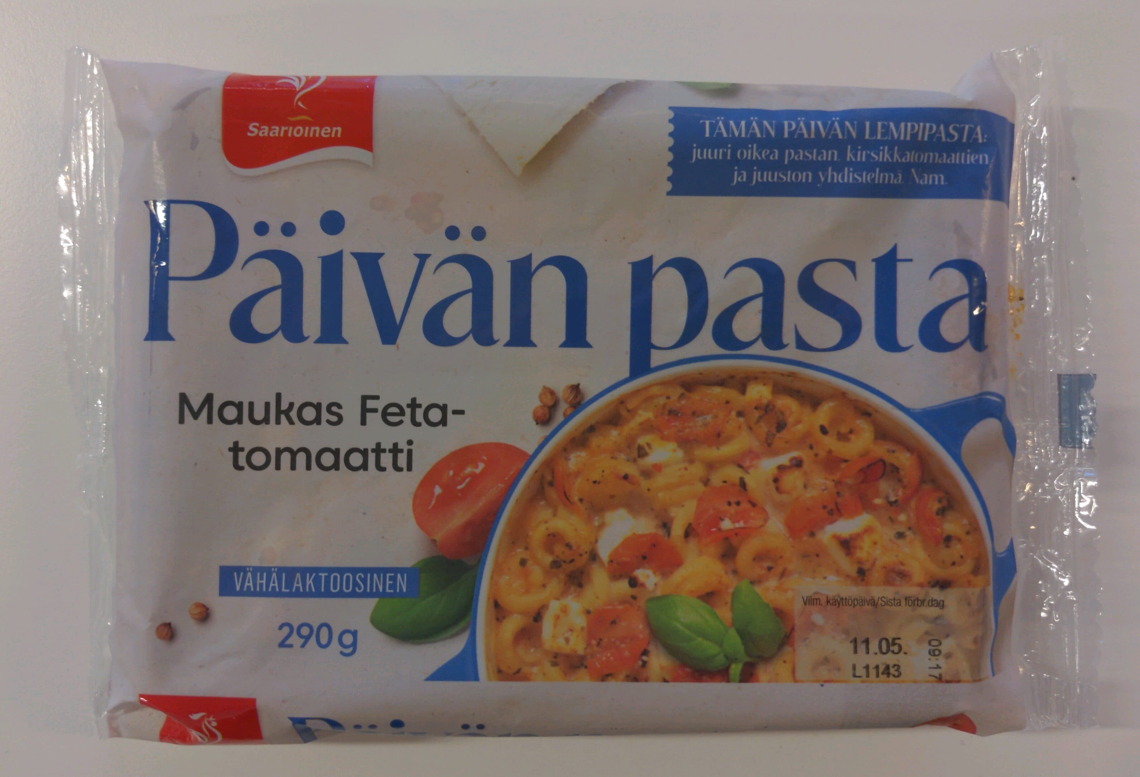 Saarioinen Päivän pasta maukas feta-tomaatti packshot