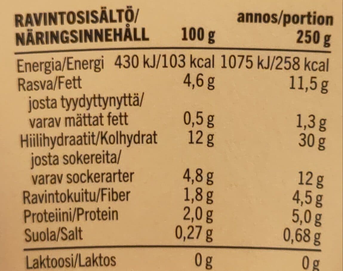 Saarioinen Balanssi Tyrni-vaniljapuuro packshot