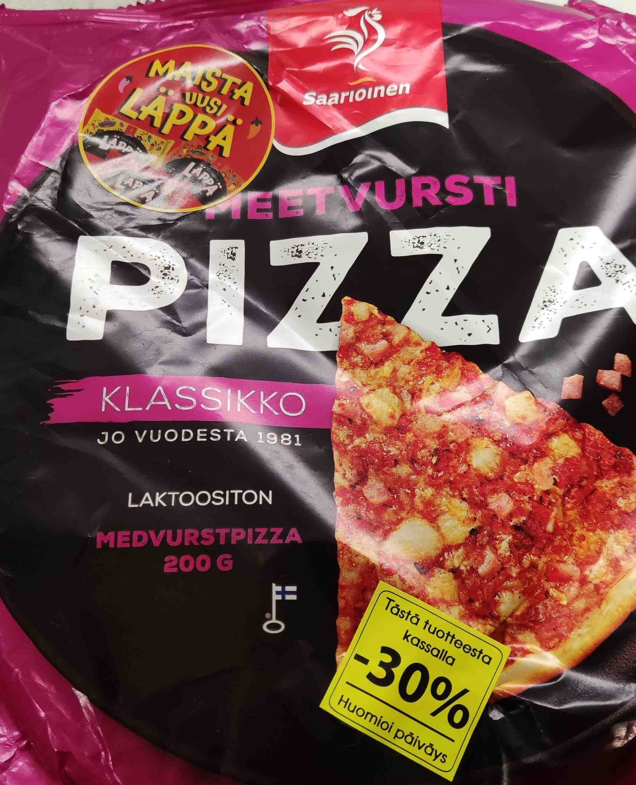 Saarioinen Meetvursti pizza packshot