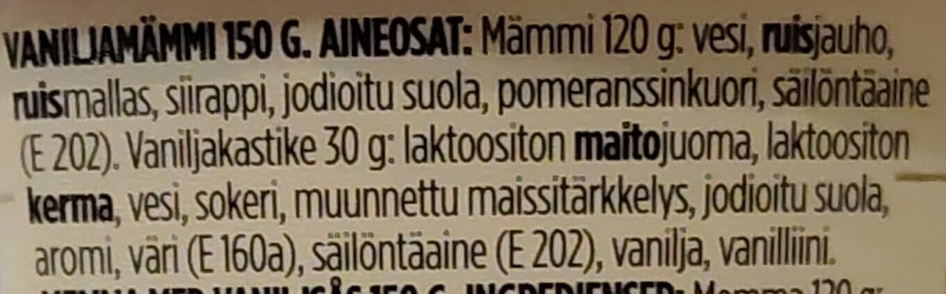 Saarioinen Vanilja mämmi packshot