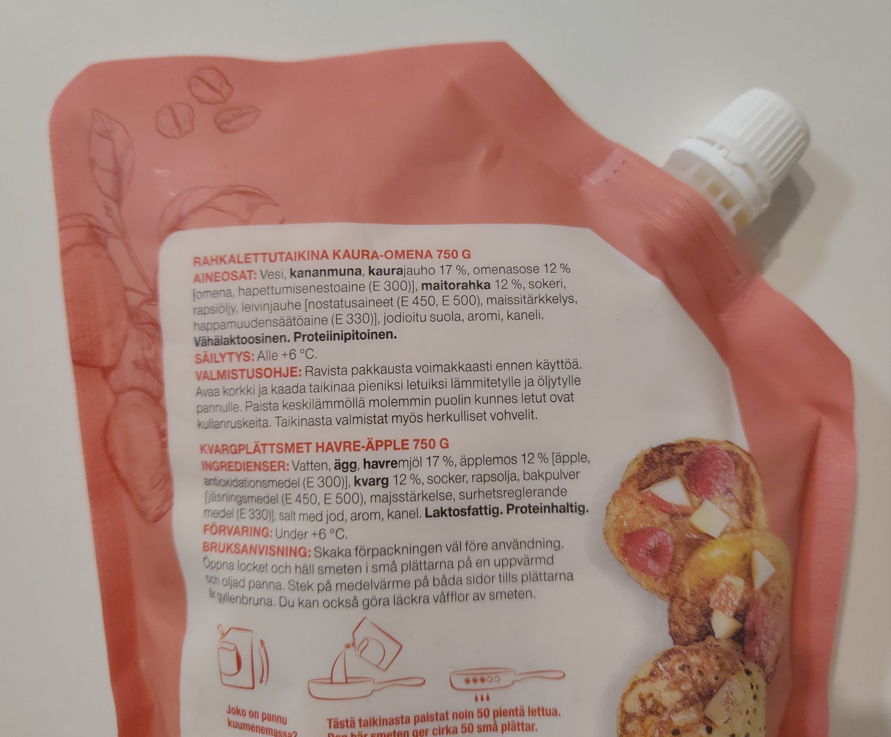 Saarioinen Apple Oat Pancakes packshot