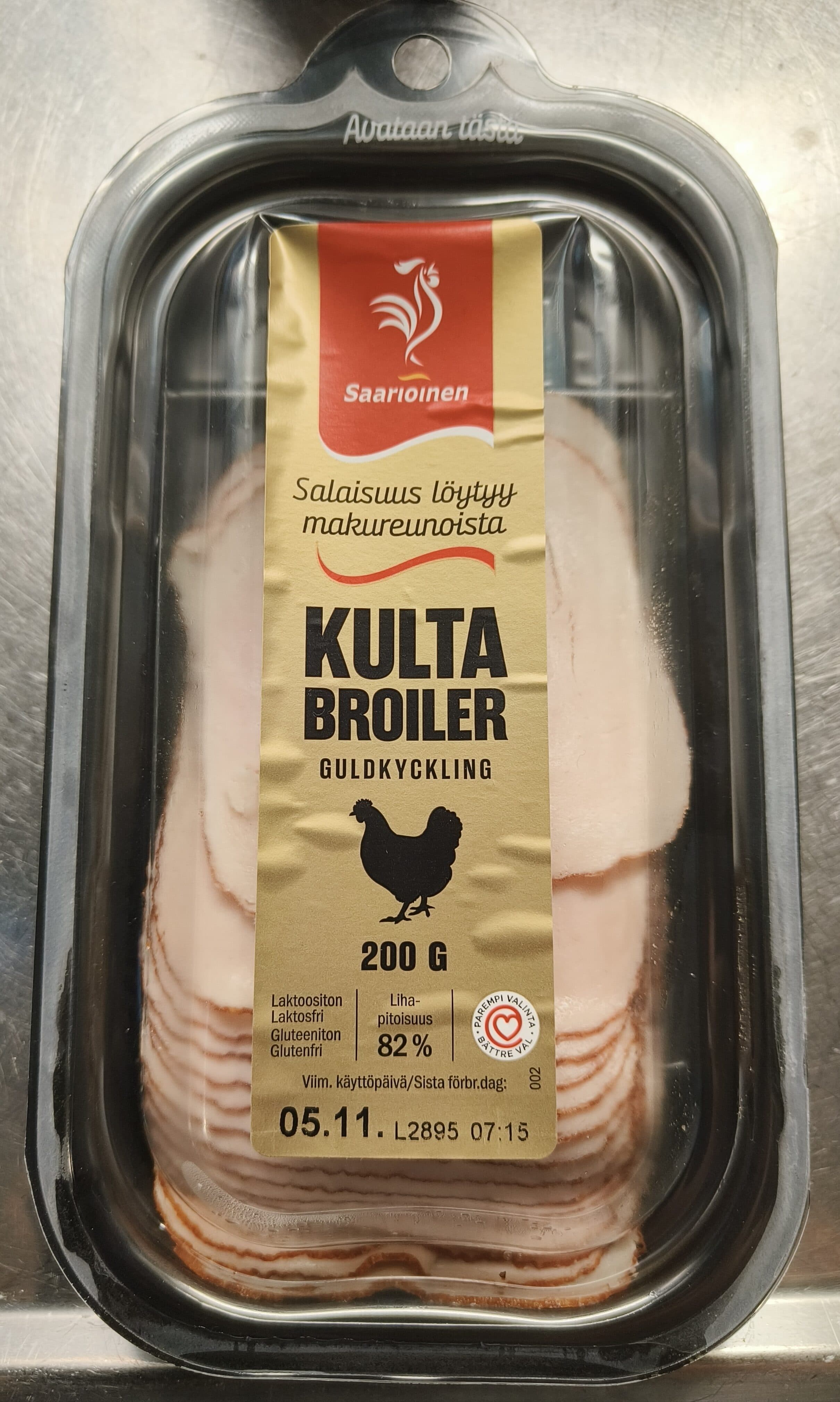 Saarioinen Kultabroiler / Guldkyckling packshot