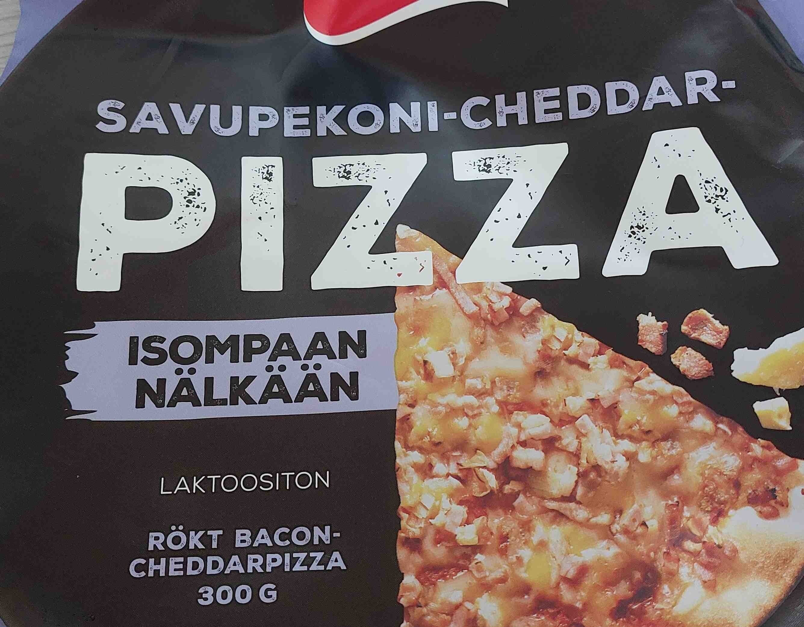 Saarioinen Savupekoni-chedda pizza packshot