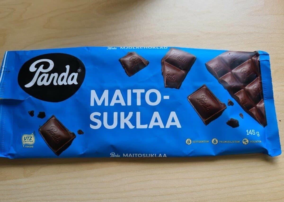 Panda Maitosuklaa chocolate packshot