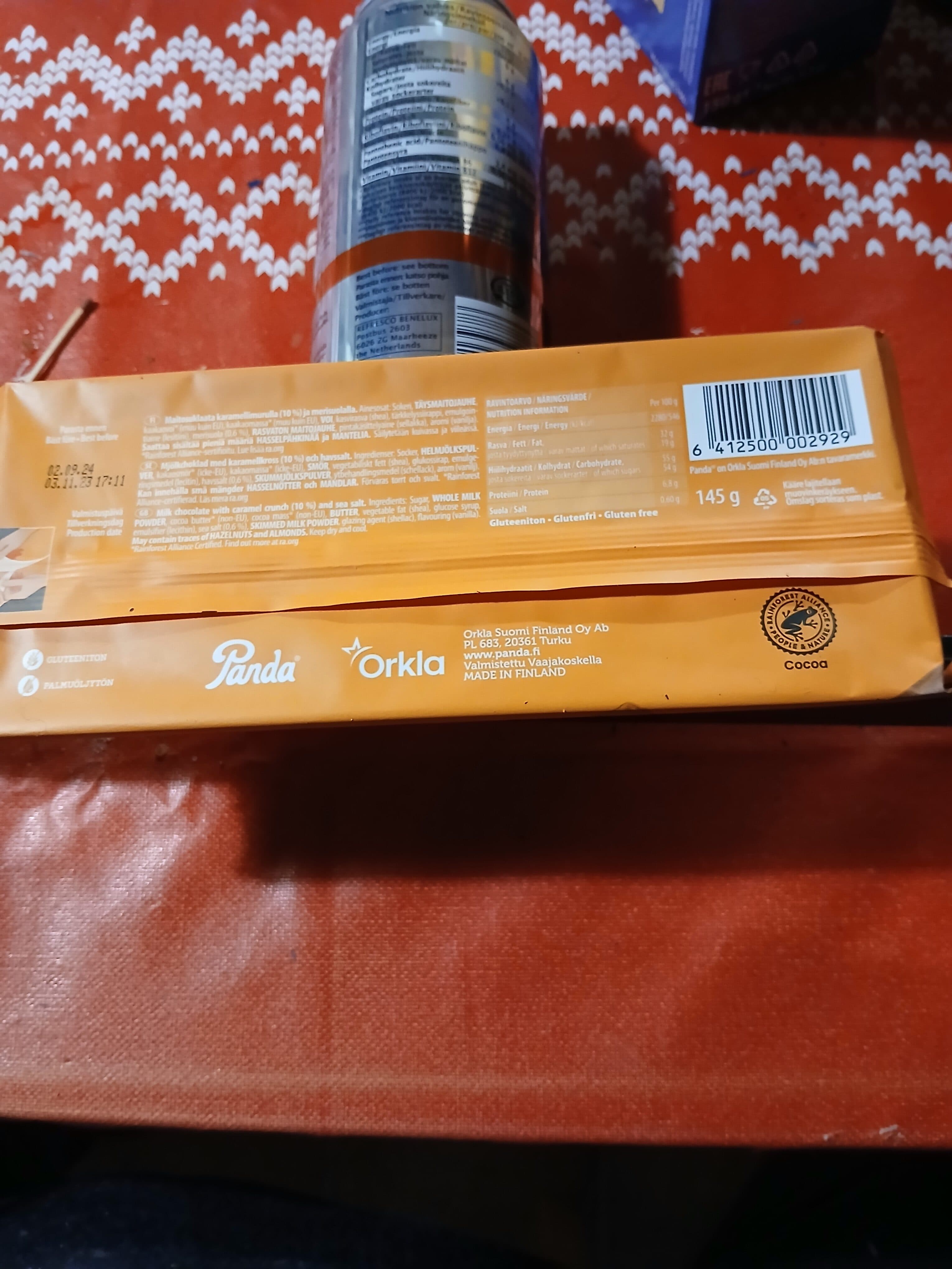 Panda Karamellimuru Maitosuklaa packshot