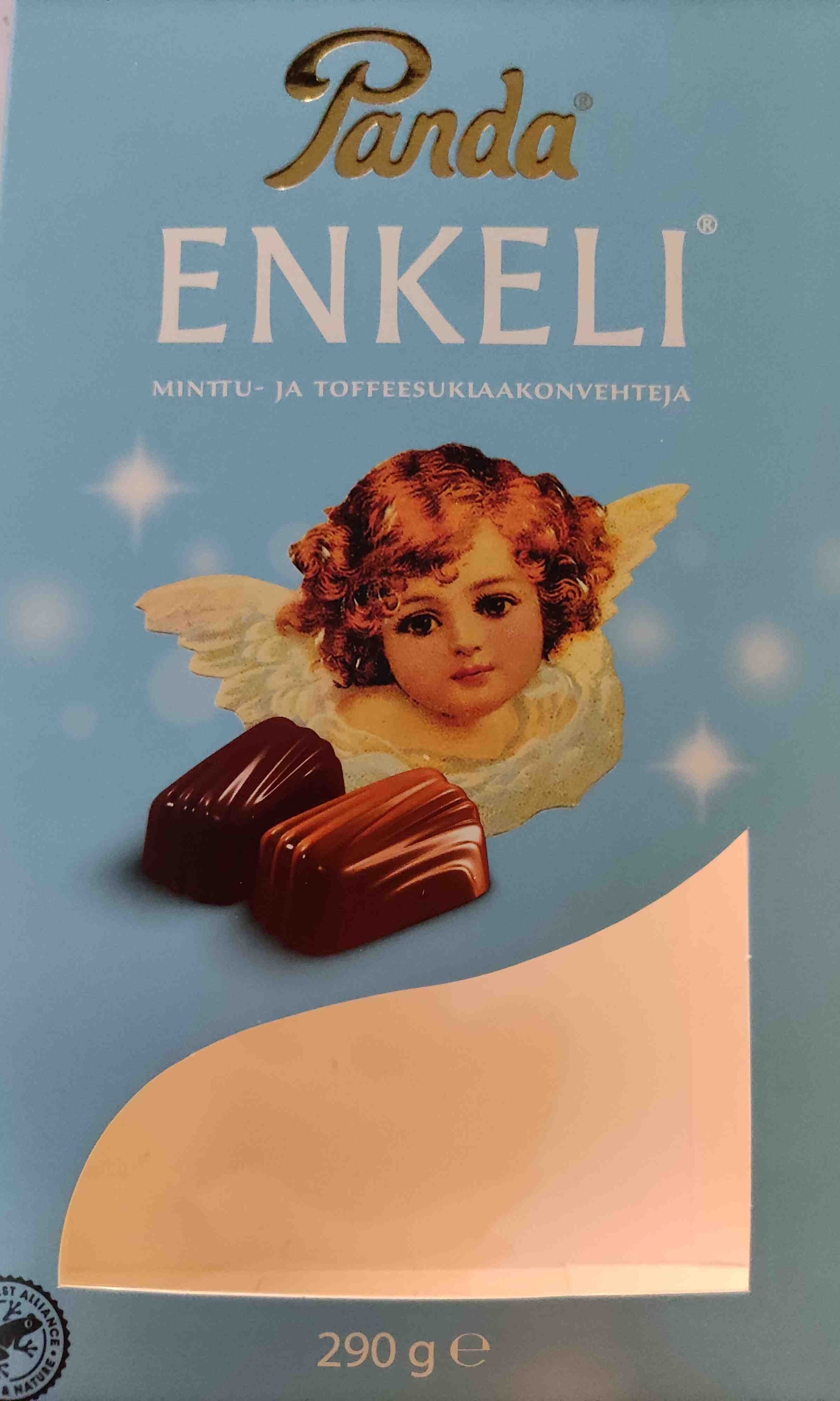 Panda Enkeli minttu- ja toffeesuklaakonvehteja packshot