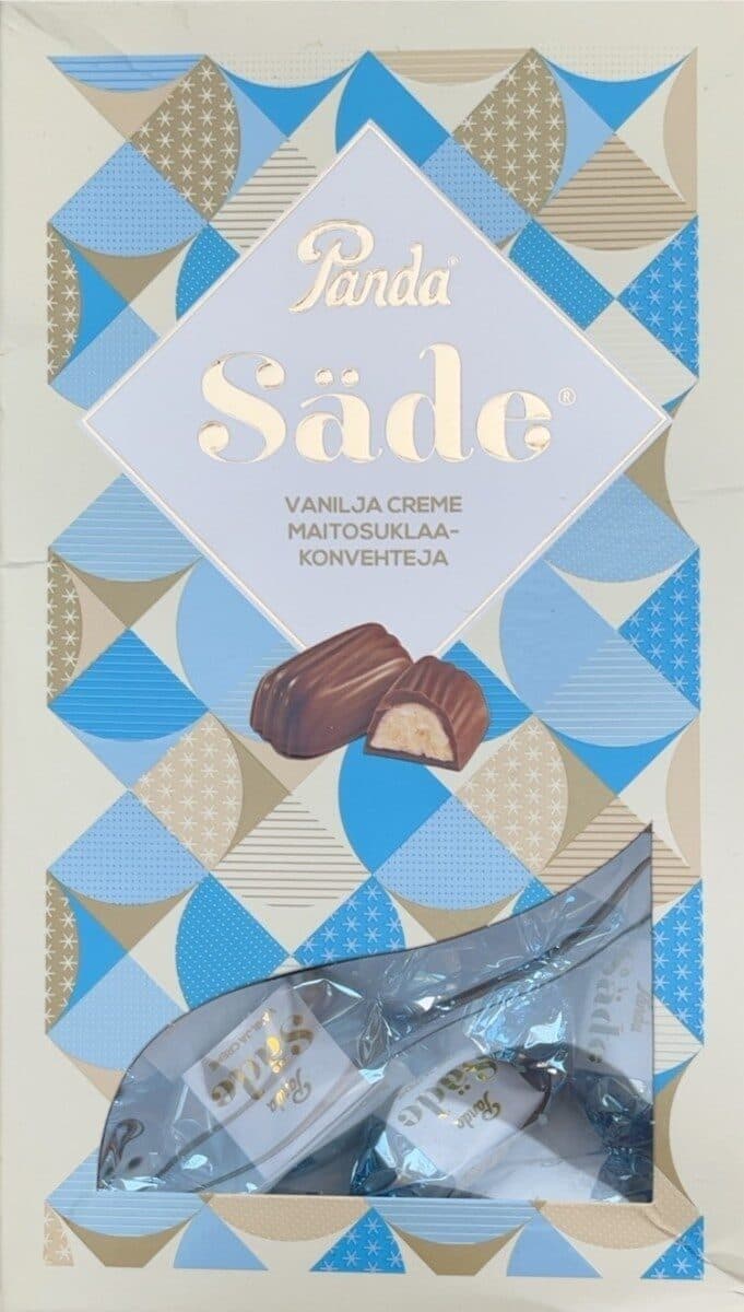 Panda Säde Vanilja Creme maitosuklaa-konvehteja packshot