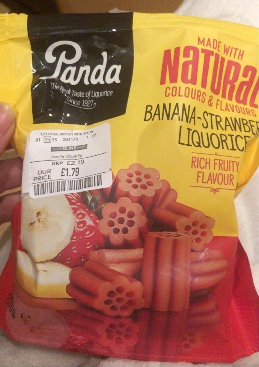 Panda Banana-strawberry liquorice packshot