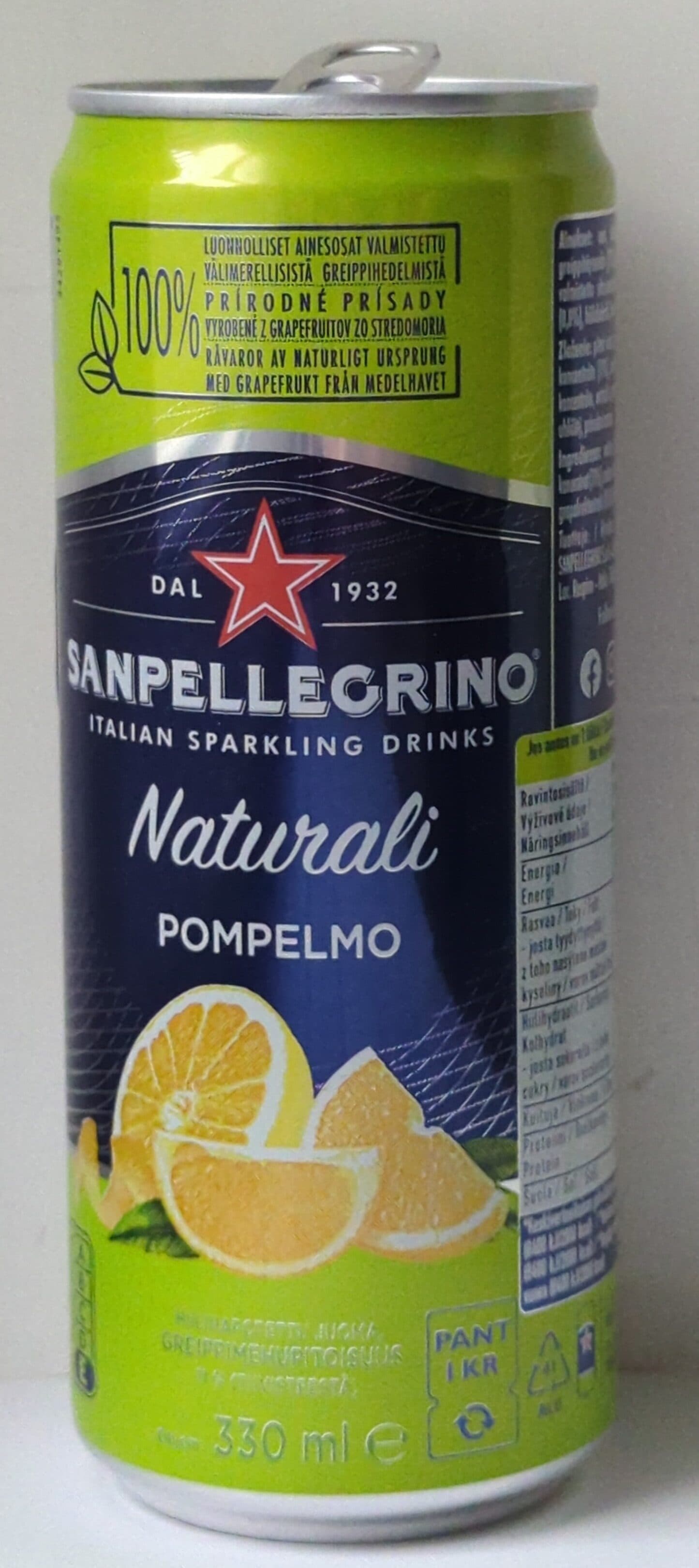 San Pellegrino Naturali Pompelmo packshot