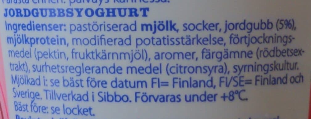 Arla Perinteinen mansikka packshot