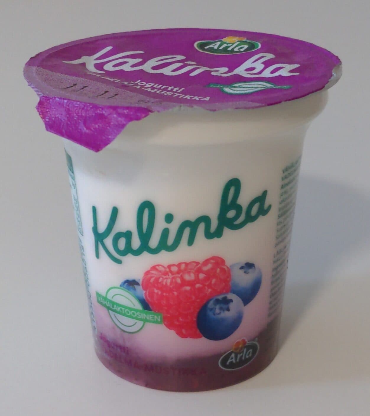 Arla Kalinka Jogurtti Vadelma Mustikka packshot