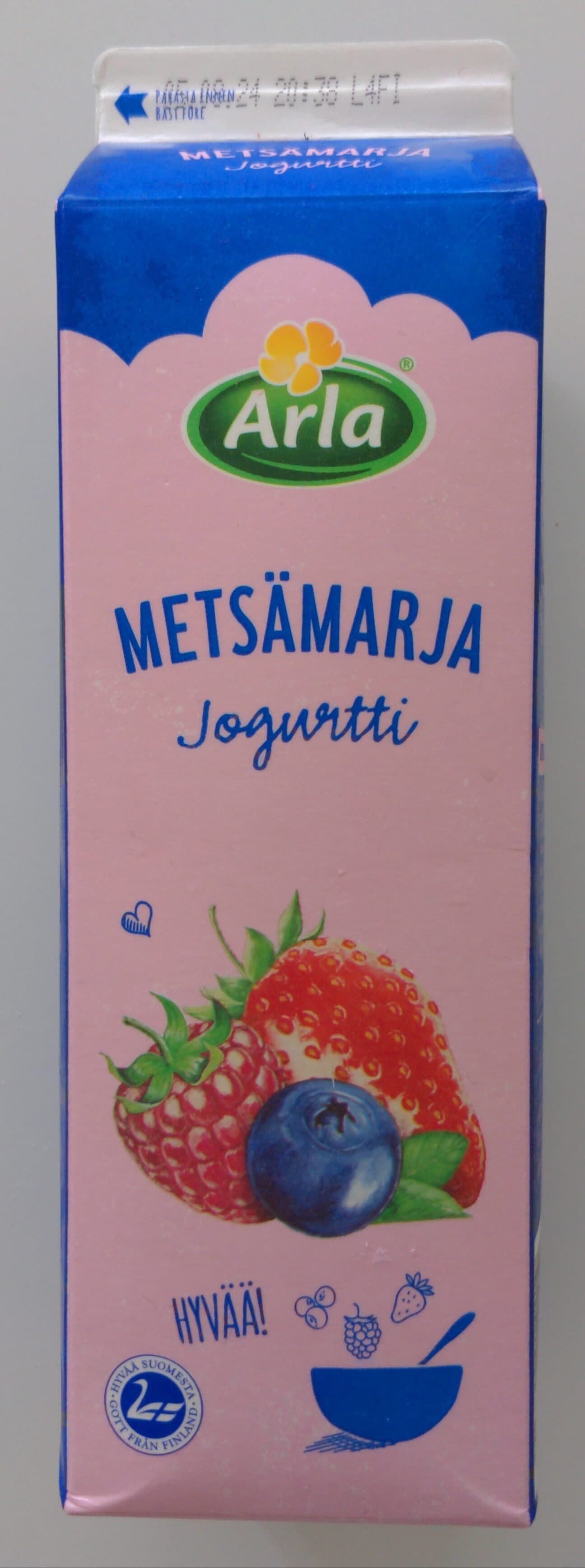 Arla Metsämarja jogurtii packshot