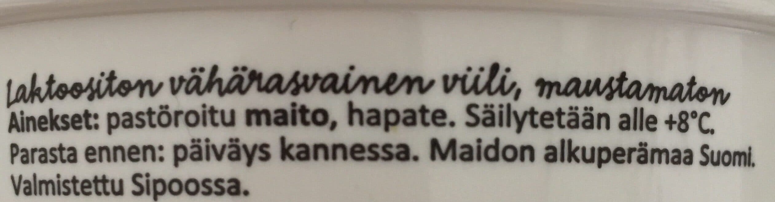 Arla Viiliä Suomesta packshot