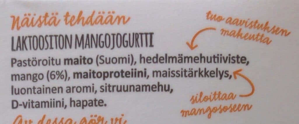 Arla Luonto Luonto+ Mango packshot